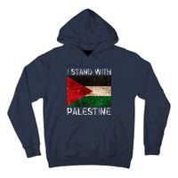 Support I Stand With Palestine Free Palestine Flag Tall Hoodie