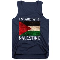 Support I Stand With Palestine Free Palestine Flag Tank Top