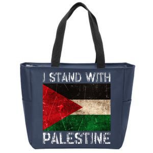 Support I Stand With Palestine Free Palestine Flag Zip Tote Bag