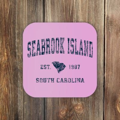 Seabrook Island South Carolina Sc Vintage Sports Coaster