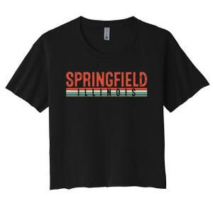 Springfield Illinois Women's Crop Top Tee