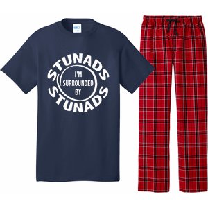 Stunads I’m Surrounded By Stunads Funny Italian Sayings Pajama Set