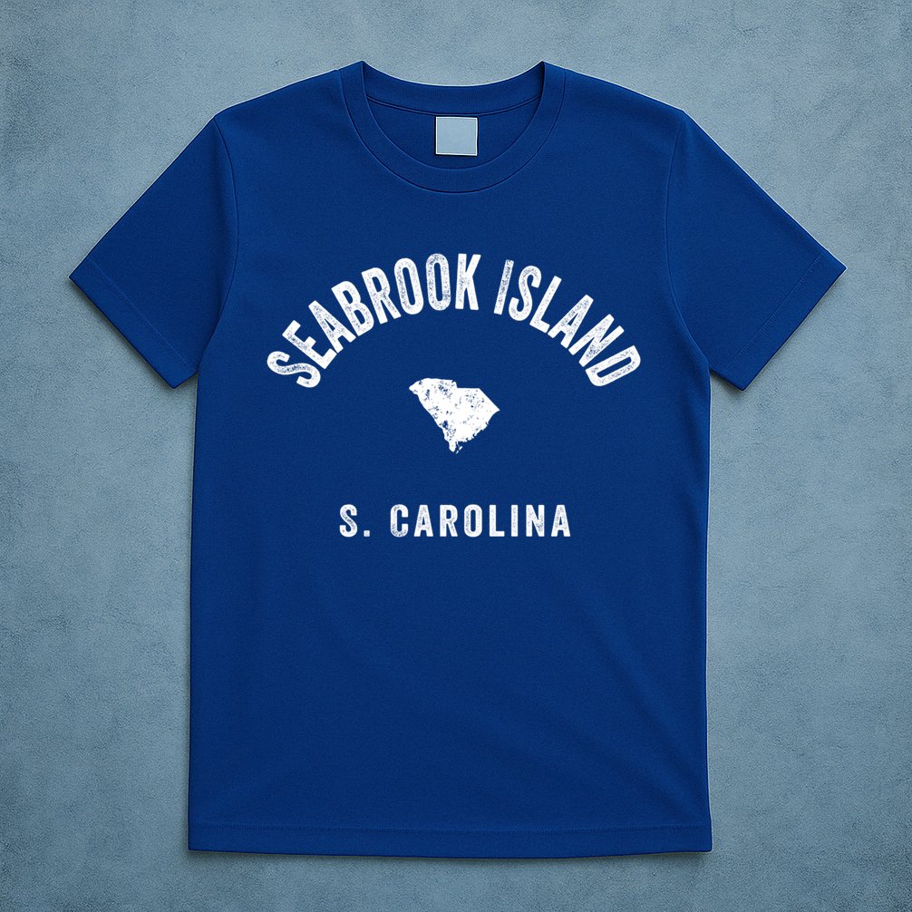 Seabrook Island South Carolina Sc Vintage 70s Athletic Sport Gift T-Shirt