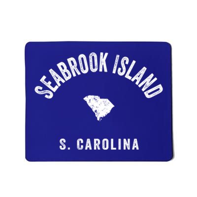 Seabrook Island South Carolina Sc Vintage 70s Athletic Sport Gift Mousepad