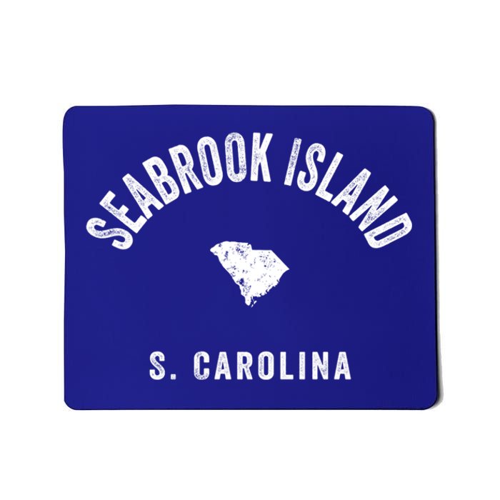 Seabrook Island South Carolina Sc Vintage 70s Athletic Sport Gift Mousepad