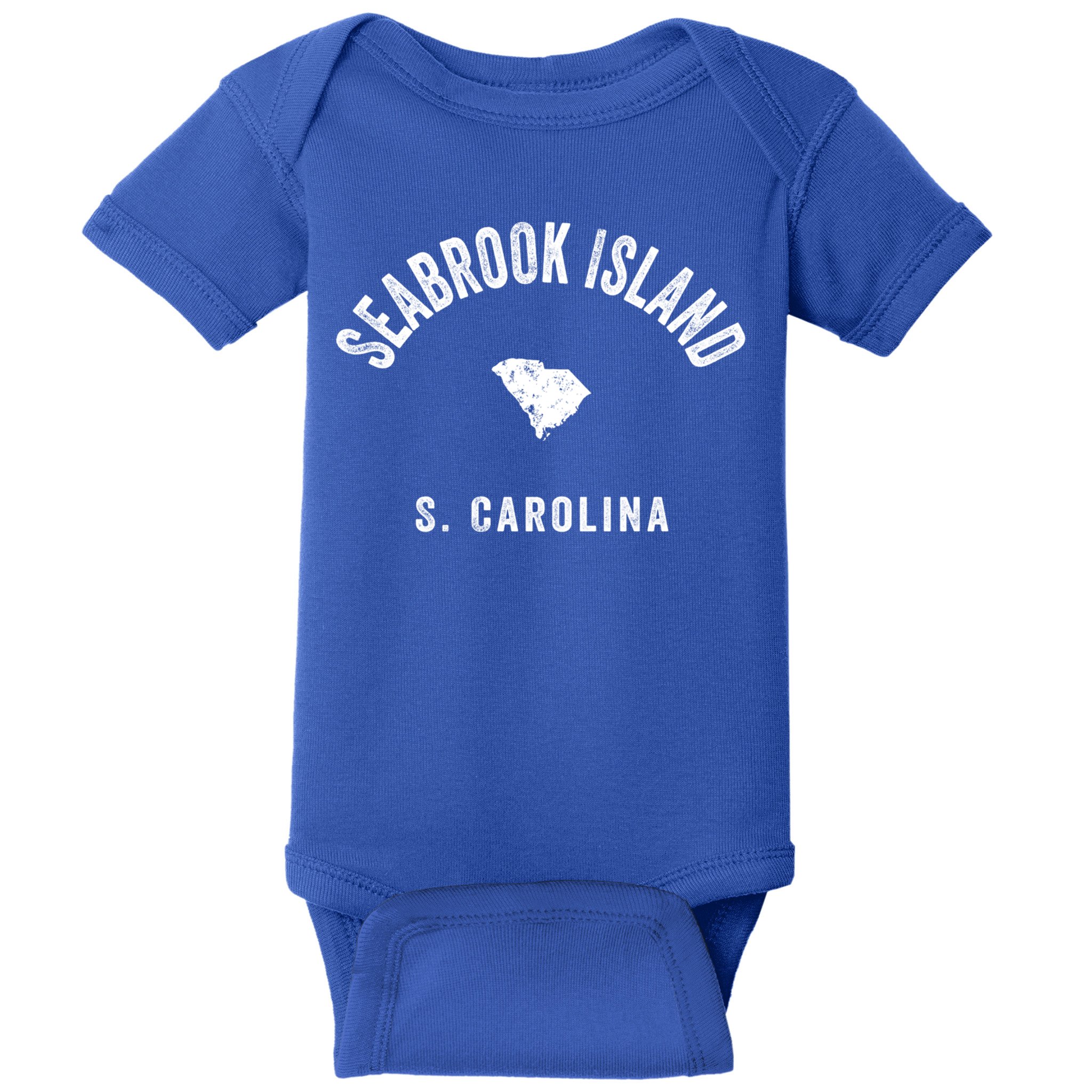 Seabrook Island South Carolina Sc Vintage 70s Athletic Sport Gift Baby Bodysuit