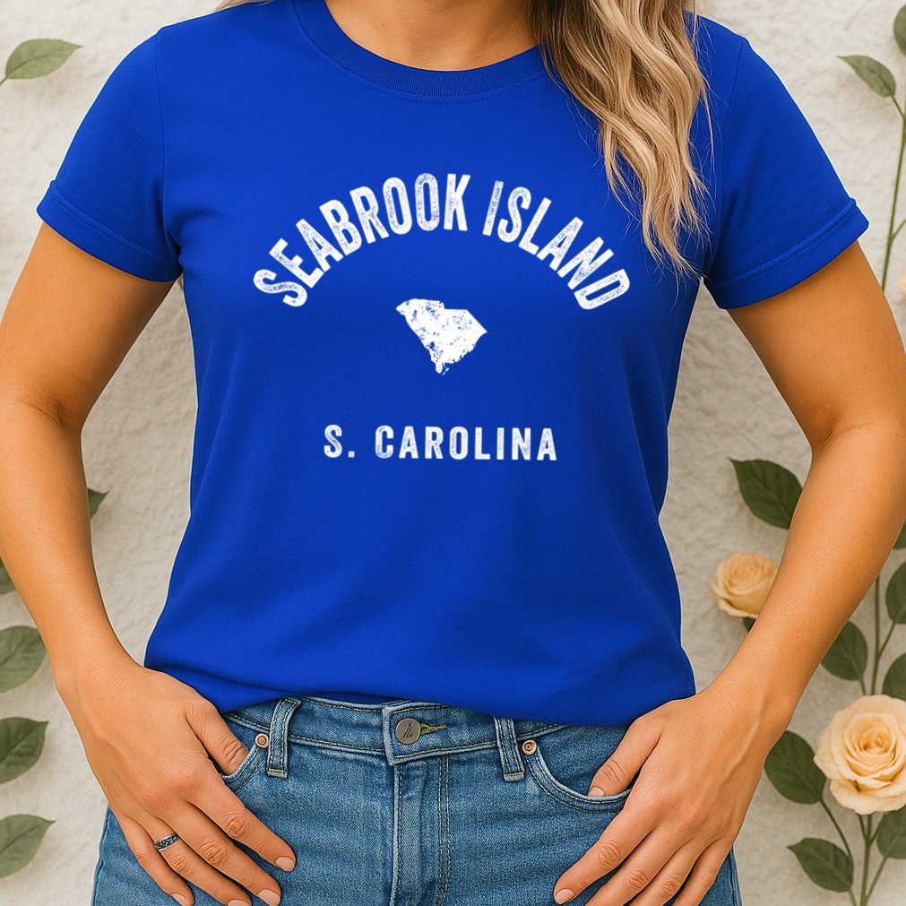 Seabrook Island South Carolina Sc Vintage 70s Athletic Sport Gift Womens T-Shirt