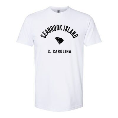 Seabrook Island South Carolina Sc Vintage 70s Athletic Sport Gift Softstyle CVC T-Shirt