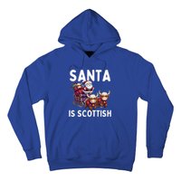 Santa Is Scottish Funny Christmas Scottish Heritage Gift Hoodie