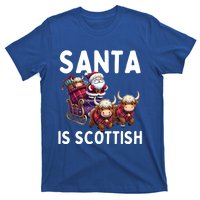 Santa Is Scottish Funny Christmas Scottish Heritage Gift T-Shirt