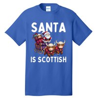 Santa Is Scottish Funny Christmas Scottish Heritage Gift Tall T-Shirt