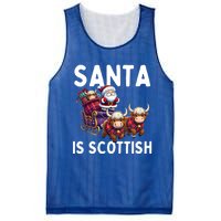 Santa Is Scottish Funny Christmas Scottish Heritage Gift Mesh Reversible Basketball Jersey Tank