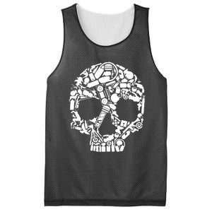 Skull Items Skull Mesh Reversible Basketball Jersey Tank