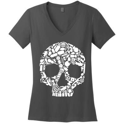 Skull Items Skull Women's V-Neck T-Shirt