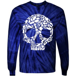 Skull Items Skull Tie-Dye Long Sleeve Shirt