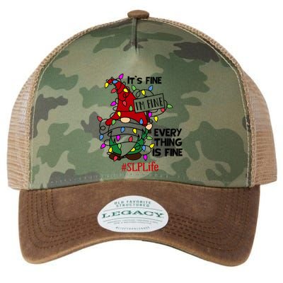 Slplife It S Fine I Am Fine Every Thing Is Fine Gift Legacy Tie Dye Trucker Hat