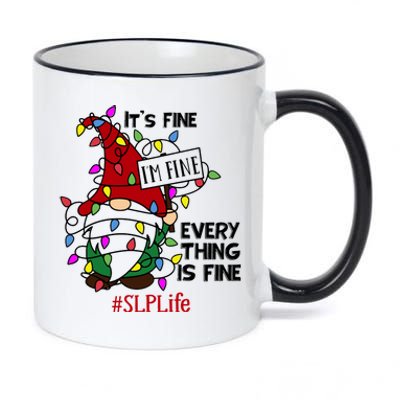 Slplife It S Fine I Am Fine Every Thing Is Fine Gift 11oz Black Color Changing Mug