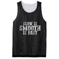 Slow Is Smooth Is Faster Precise Deliberate Controlled Mesh Reversible Basketball Jersey Tank