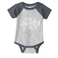 Slow Is Smooth Is Faster Precise Deliberate Controlled Infant Baby Jersey Bodysuit
