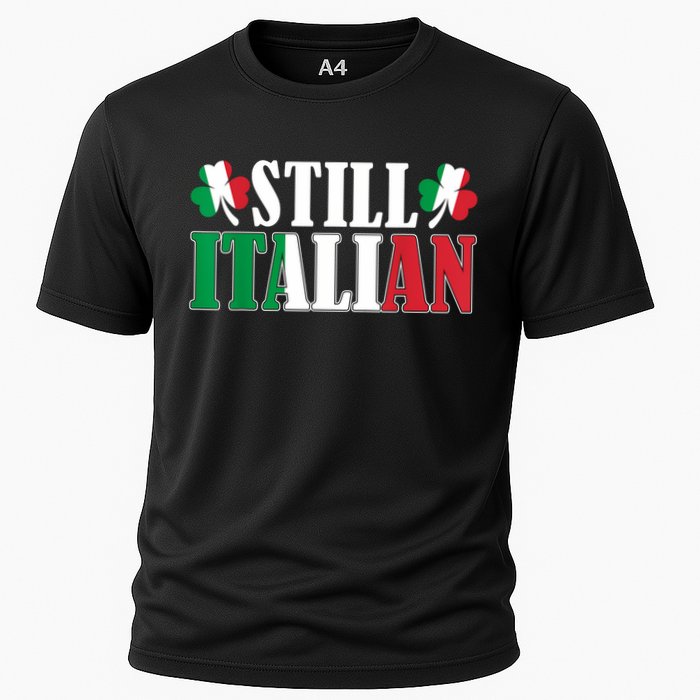 Still Italian Shamrocks St PatrickS Day Cooling Performance Crew T-Shirt