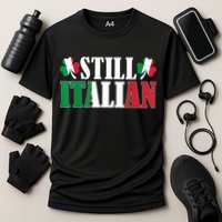 Still Italian Shamrocks St PatrickS Day Cooling Performance Crew T-Shirt