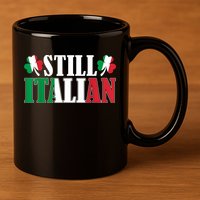 Still Italian Shamrocks St PatrickS Day 11oz C Handle Ceramic Mug