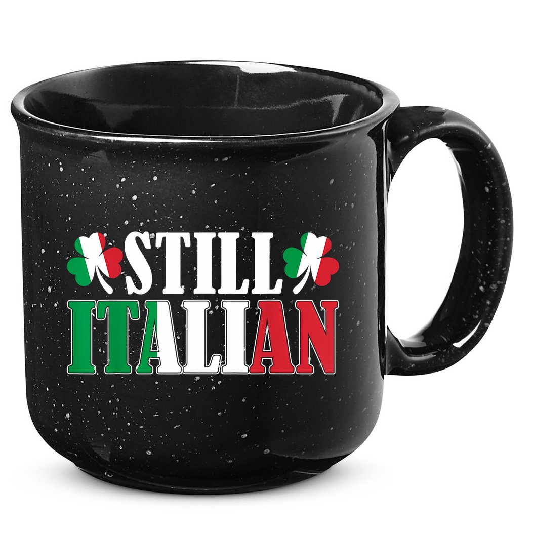 Still Italian Shamrocks St PatrickS Day 15oz Campfire Ceramic Mug