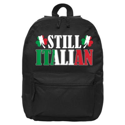 Still Italian Shamrocks St PatrickS Day 16 in Basic Backpack
