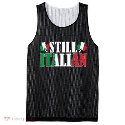 Still Italian Shamrocks St PatrickS Day Mesh Reversible Basketball Jersey Tank