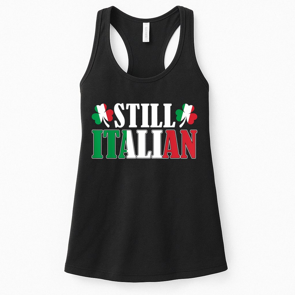 Still Italian Shamrocks St PatrickS Day Womens Tank Top