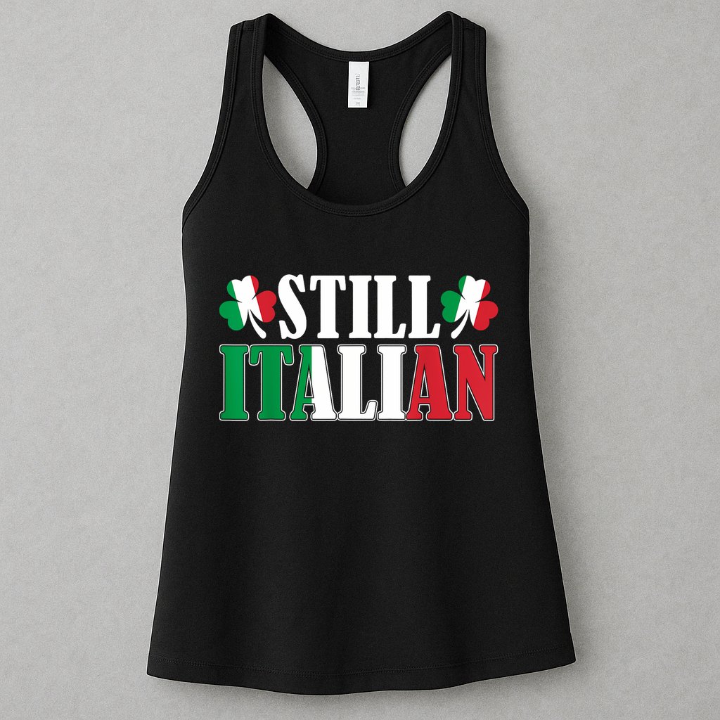 Still Italian Shamrocks St PatrickS Day Womens Tank Top