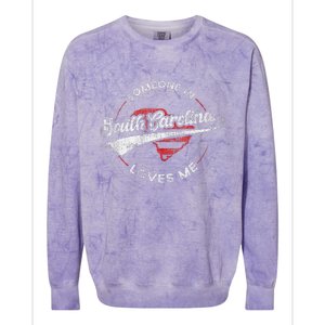 Someone In South Carolina Loves Me South Carolina Colorblast Crewneck Sweatshirt