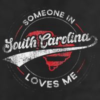 Someone In South Carolina Loves Me South Carolina 7 Panel Mesh Trucker Snapback Hat