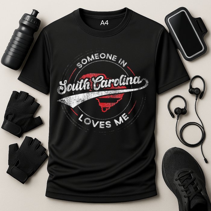 Someone In South Carolina Loves Me South Carolina Cooling Performance Crew T-Shirt