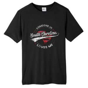 Someone In South Carolina Loves Me South Carolina Tall Fusion ChromaSoft Performance T-Shirt