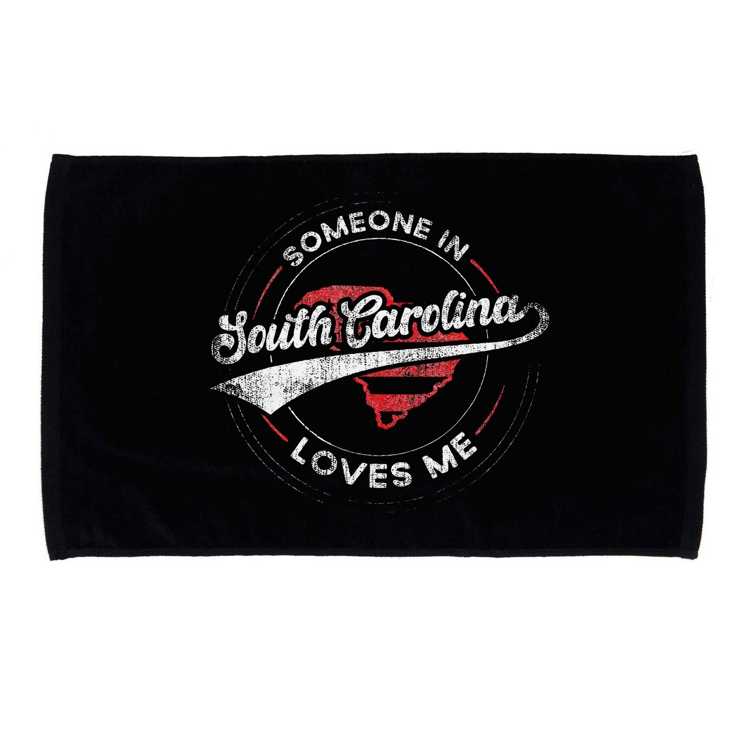 Someone In South Carolina Loves Me South Carolina Microfiber Hand Towel