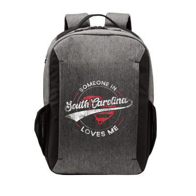 Someone In South Carolina Loves Me South Carolina Vector Backpack