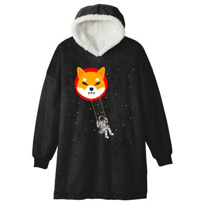 Shiba Inu Swing Army Cryptocurrency Token Doge Hooded Wearable Blanket