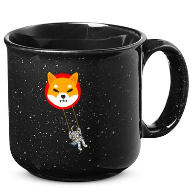 Shiba Inu Swing Army Cryptocurrency Token Doge 15oz Campfire Ceramic Mug