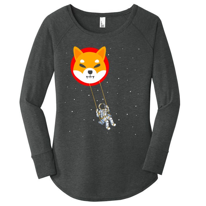 Shiba Inu Swing Army Cryptocurrency Token Doge Women's Perfect Tri Tunic Long Sleeve Shirt