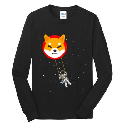 Shiba Inu Swing Army Cryptocurrency Token Doge Tall Long Sleeve T-Shirt