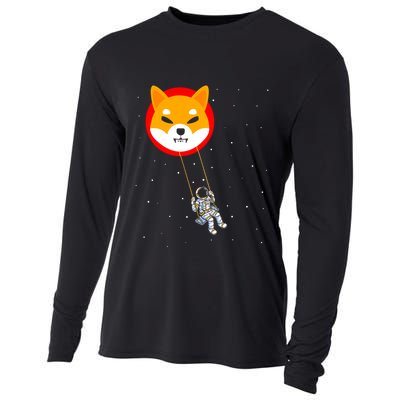 Shiba Inu Swing Army Cryptocurrency Token Doge Cooling Performance Long Sleeve Crew