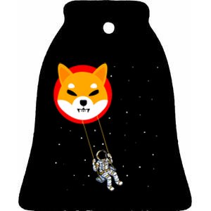 Shiba Inu Swing Army Cryptocurrency Token Doge Ceramic Bell Ornament