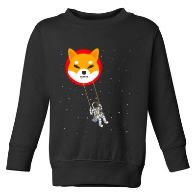 Shiba Inu Swing Army Cryptocurrency Token Doge Toddler Sweatshirt