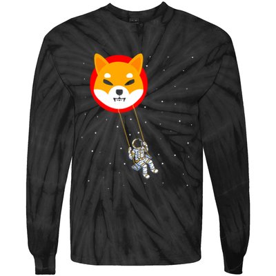 Shiba Inu Swing Army Cryptocurrency Token Doge Tie-Dye Long Sleeve Shirt