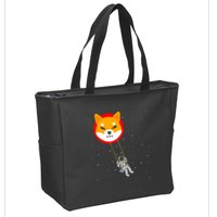 Shiba Inu Swing Army Cryptocurrency Token Doge Zip Tote Bag