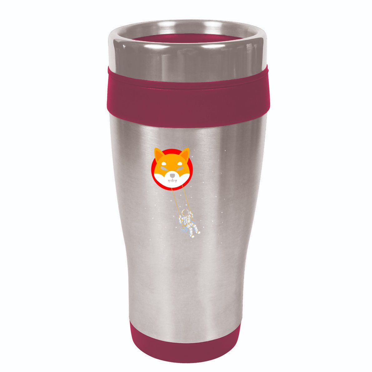 Shiba Inu Swing Army Cryptocurrency Token Doge 16oz Travel Tumbler