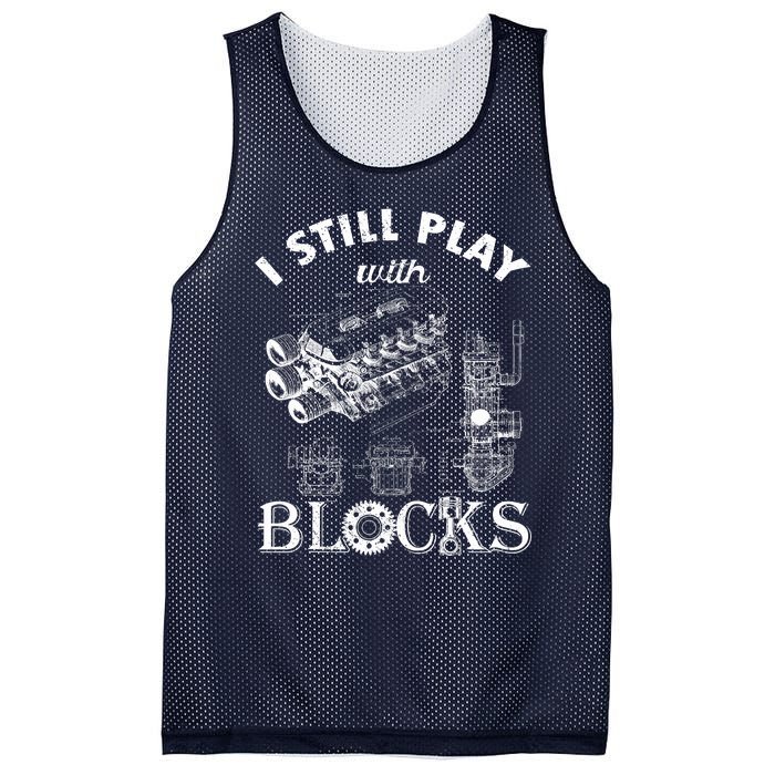 S I Still Play With Blocks Mesh Reversible Basketball Jersey Tank