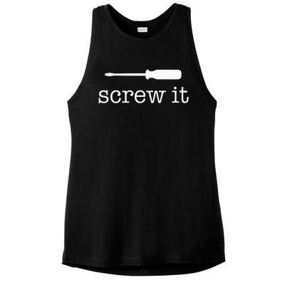 Screw It Ladies PosiCharge Tri-Blend Wicking Tank