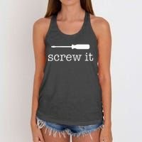 Screw It Women's Knotted Racerback Tank